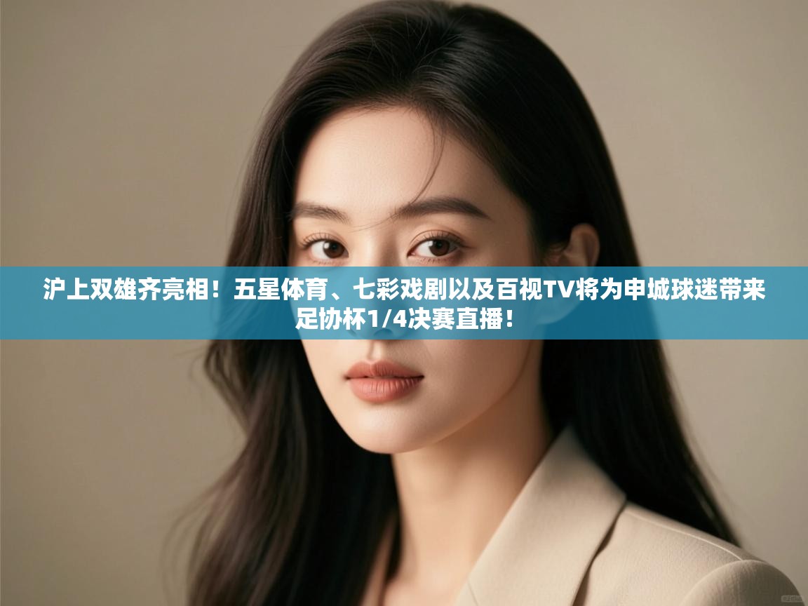 沪上双雄齐亮相!五星体育、七彩戏剧以及百视TV将为申城球迷带来足协杯1/4决赛直播! 第1张